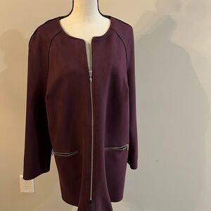 Chico's Deep Purple Cape Jacket